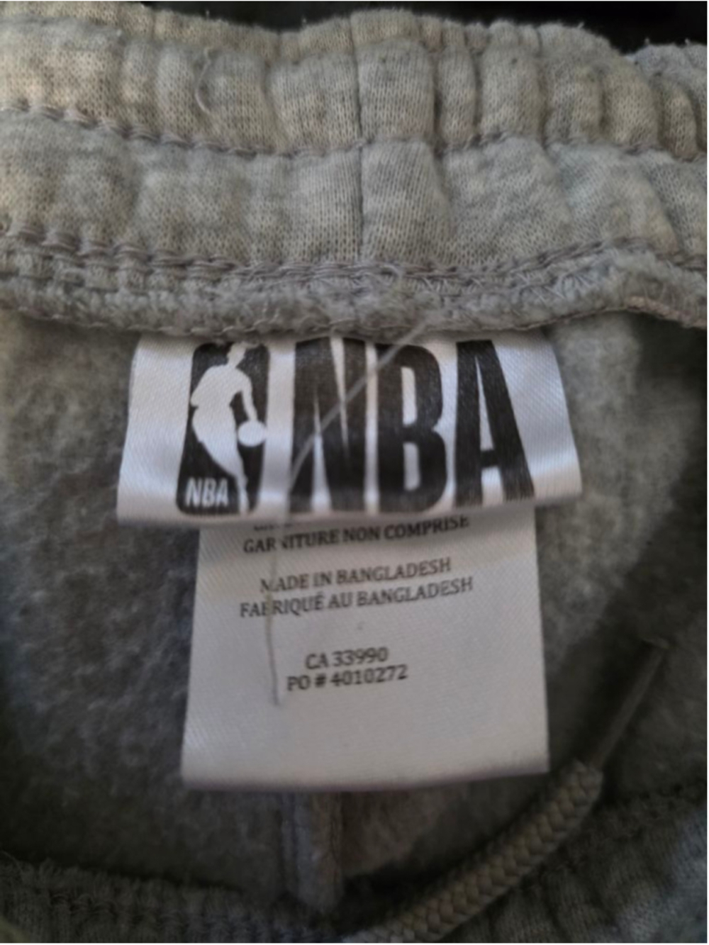 Men's NBA Grey Los Angeles Lakers Sweatpants XL - Picture 6 of 7